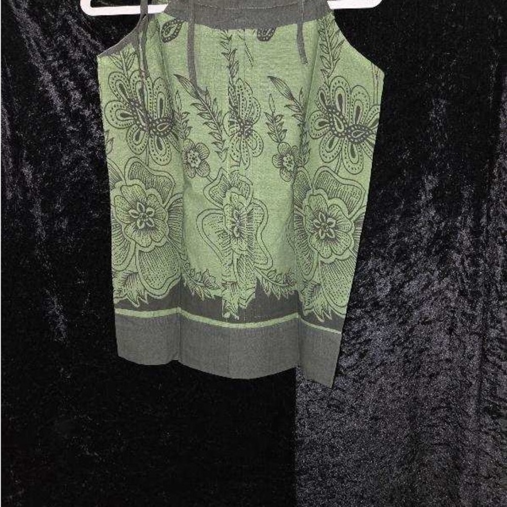 Floral Green Skirt